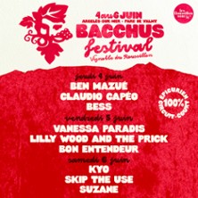BACCHUS FESTIVAL 2026 PASS 1 JOUR - JEUDI